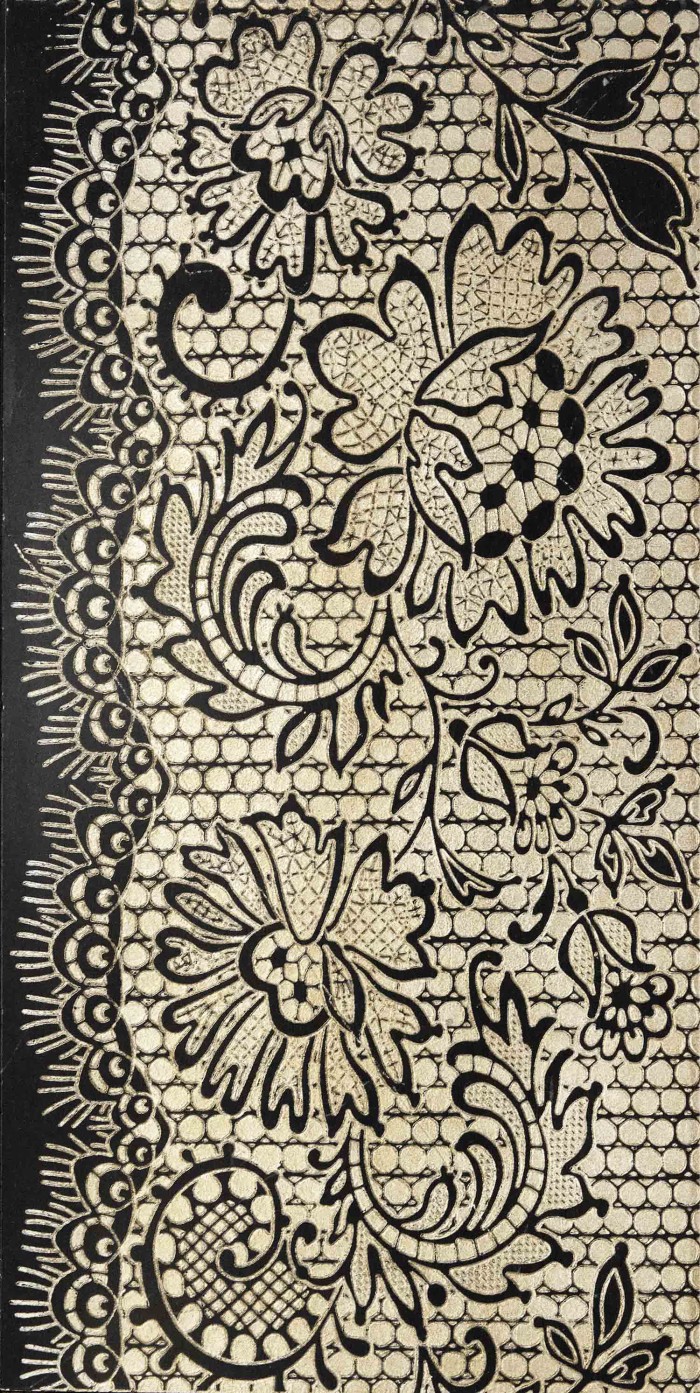 Lithos Mosaico Italia Chantal A 305 x 610 NERO - old silver
