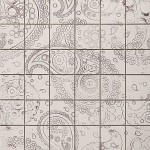 Lithos Mosaico Italia Paisley 50 BP - seppia - foglio 30,5 x 30,5 - tessera 4,8 x 4,8 x 1