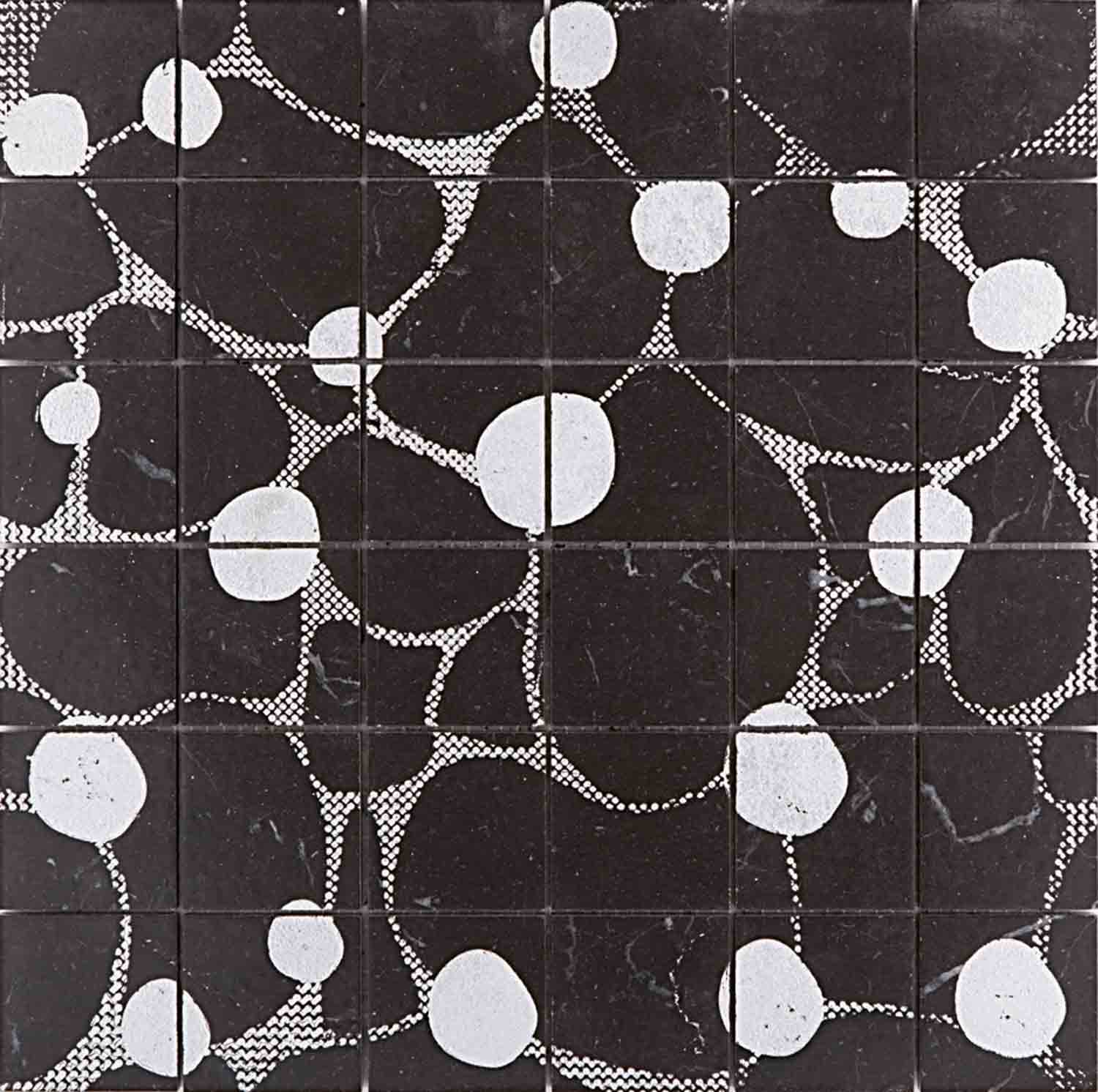 Lithos Mosaico Italia Atollo 50 NERO - silver