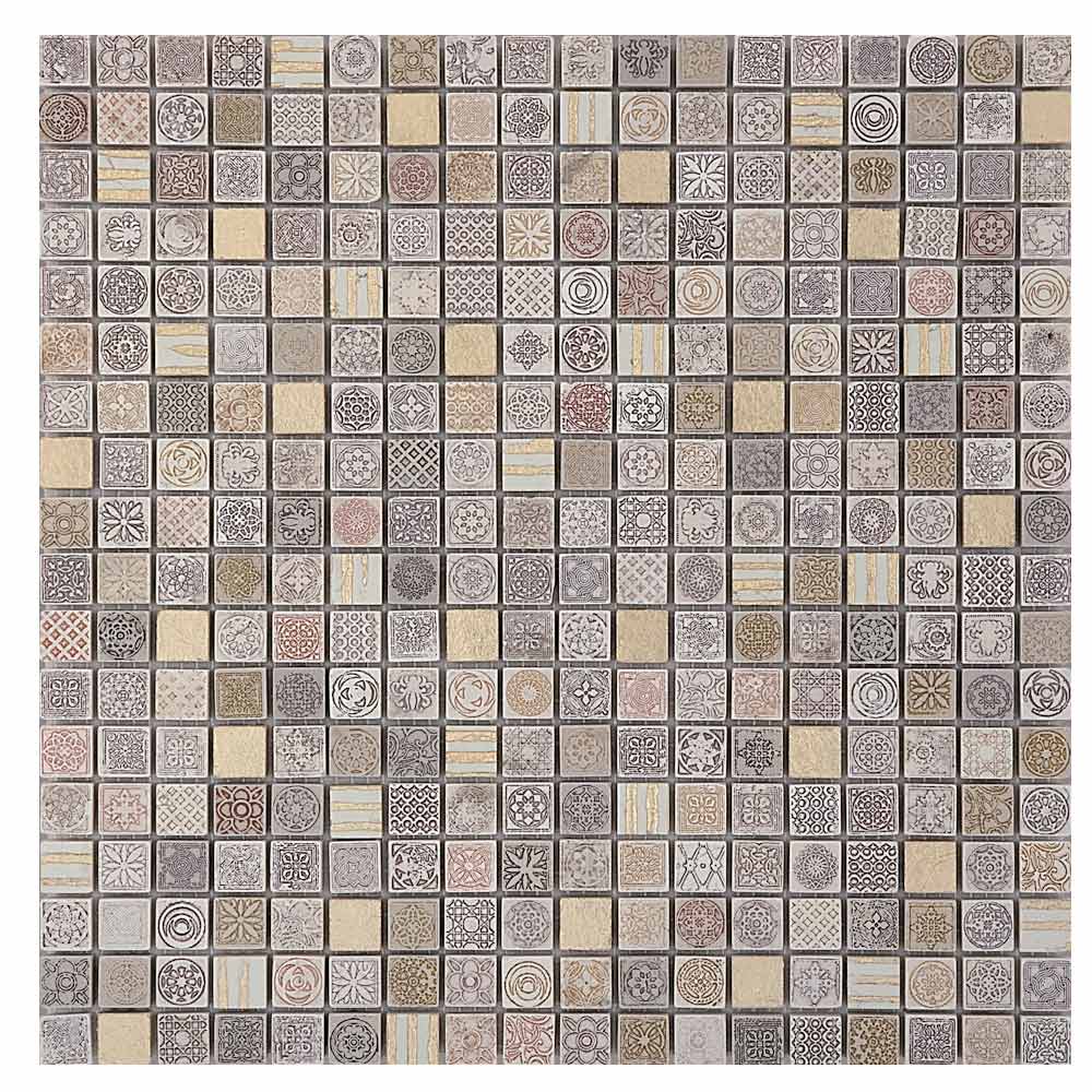 Stamp 15 mix gold A Lithos mosaico italia