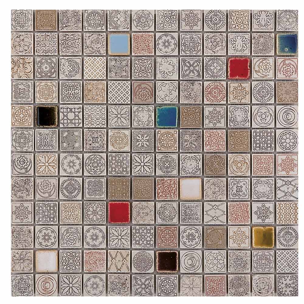 Stamp 25 mix caramel Lithos mosaico italia