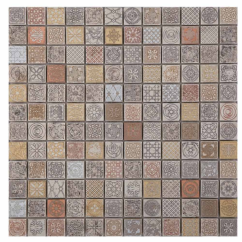 Stamp 25 mix gold B Lithos mosaico italia