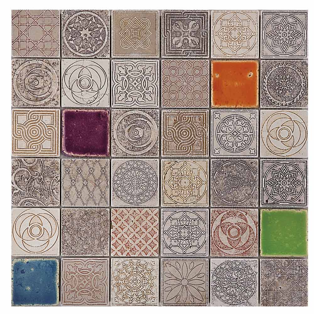 Stamp 50 mix caramel Lithos mosaico italia