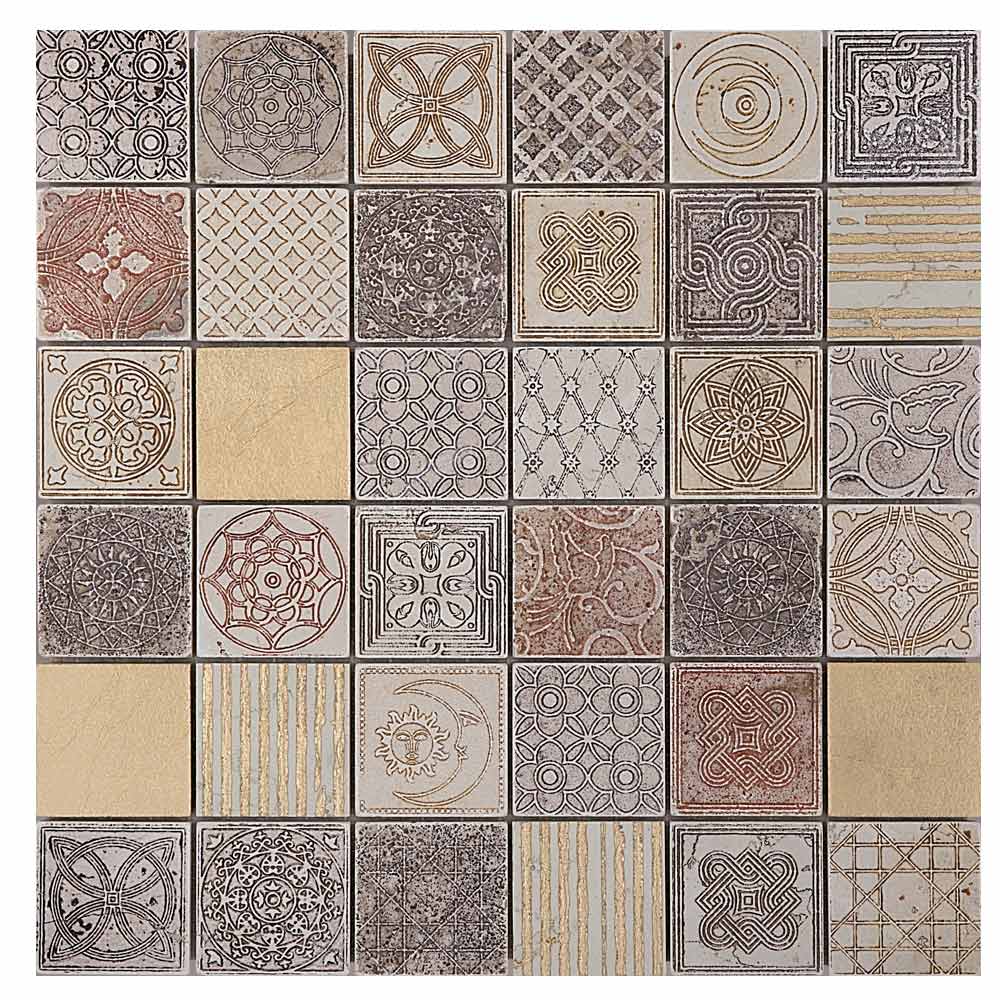 Stamp 50 mix gold A Lithos mosaico italia