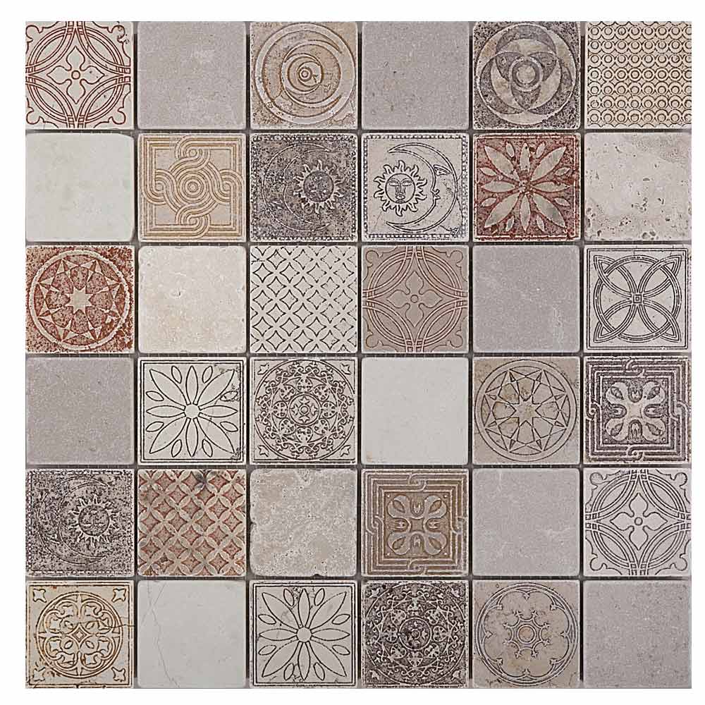 Stamp 50 mix marble Lithos mosaico italia